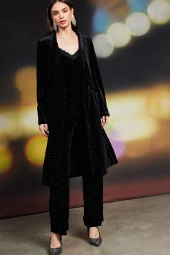 Rhinestone Velvet Duster
