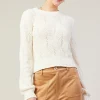 Rhomboid Pattern Crew Neck Sweater