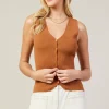 Ribbed Knit Tank Vest