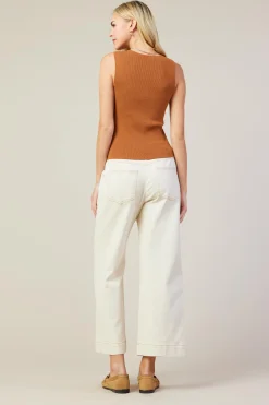 Ribbed Knit Tank Vest