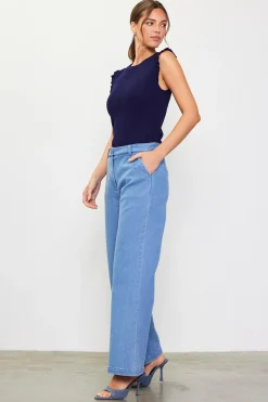 Ruffle Sleeve Knit Top