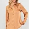 Satin Button Down Top