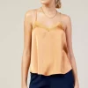 Satin Lace Cami Top