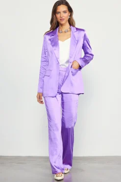Satin Straight Leg Pant