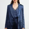 Satin Tailored Blazer