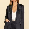 Satin Tailored Blazer