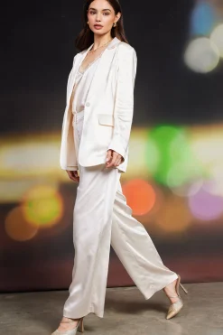 Satin Tailored Blazer