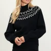 Sequin Detail Fair Isle Sweater