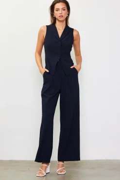 Shawl-Collar Tailored Vest