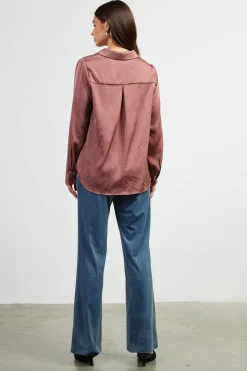 Shimmery Button Down Blouse