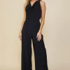 Sleeveless Cowl Neck Jumpsuit