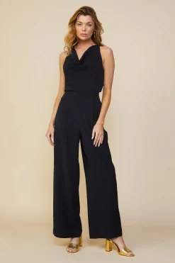 Sleeveless Cowl Neck Jumpsuit