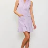Sleeveless Double Breasted Coat Dress