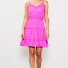 Smocked Waist Mini Dress