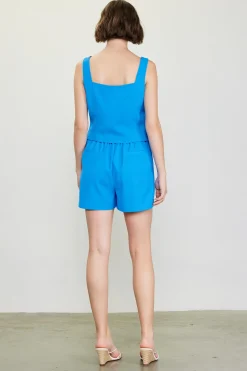 Square Neck Button Vest