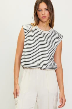 Striped Muscle Tank