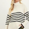 Striped Turtleneck Sweater