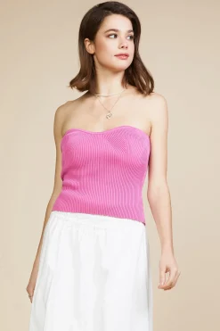 Sweetheart Neckline Knit Top
