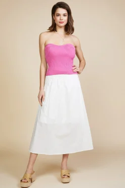 Sweetheart Neckline Knit Top