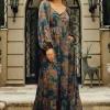 Sweetheart Neckline Longsleeve Maxi Dress