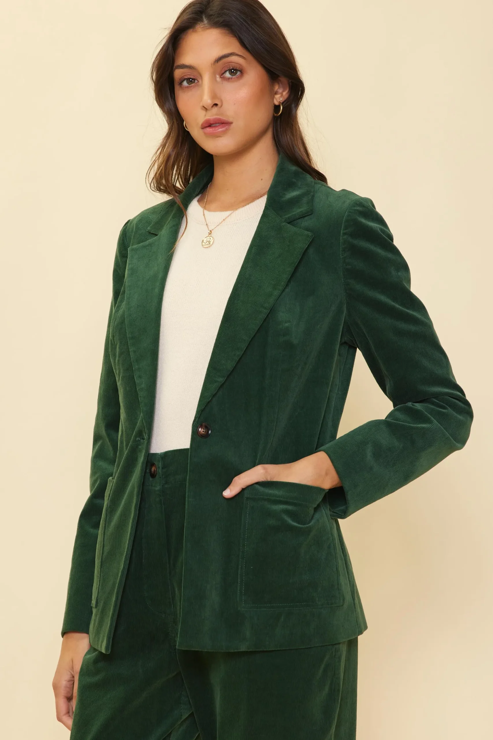 Tailored Corduroy Blazer