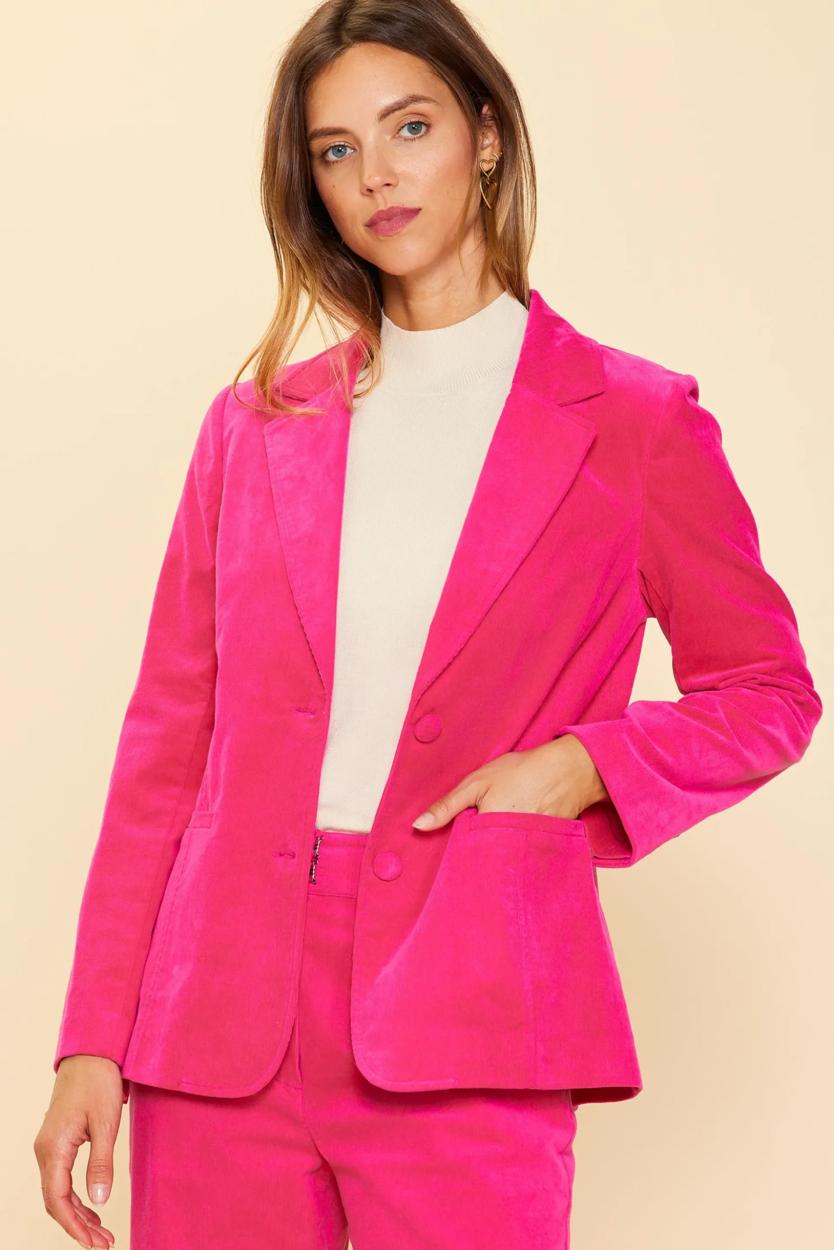 Tailored Corduroy Blazer
