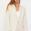 Tailored Single Button Blazer