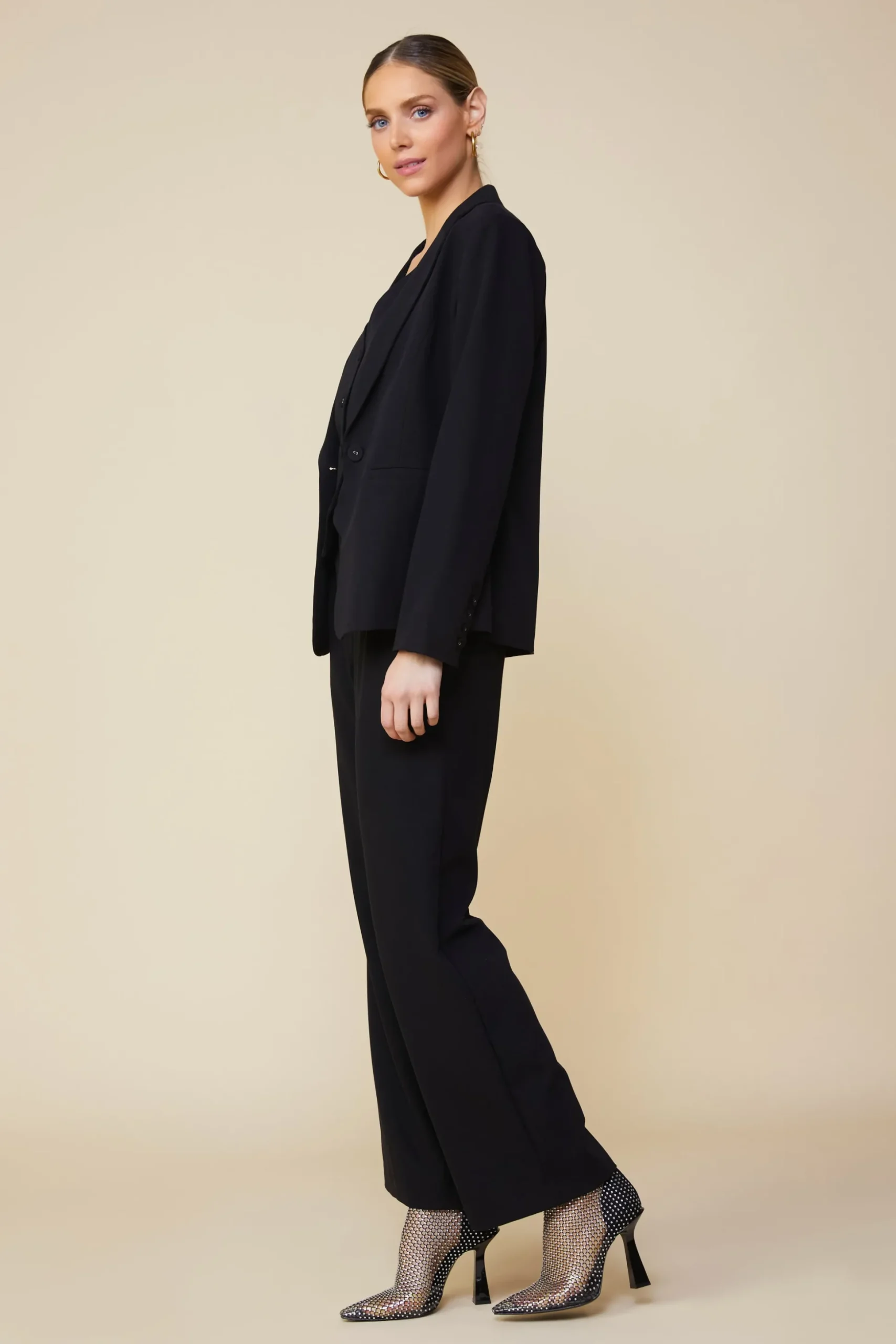 Tailored Single Button Blazer
