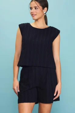 Textured Striped Top