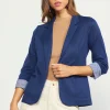 Three Quarter Sleeve Knit Blazer