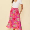 Tropical Print Skirt