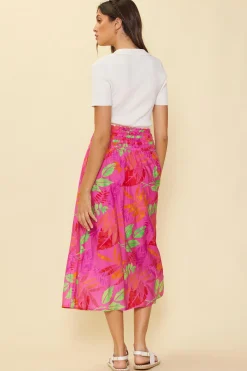 Tropical Print Skirt