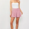 Tweed Box Pleat Shorts
