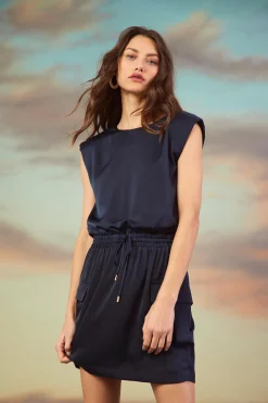 Utility Sleeveless Mini Dress