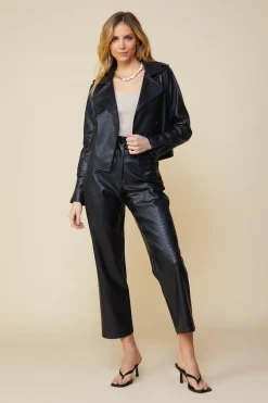 Vegan Leather Biker Jacket