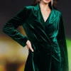 Velvet Double Breasted Romper