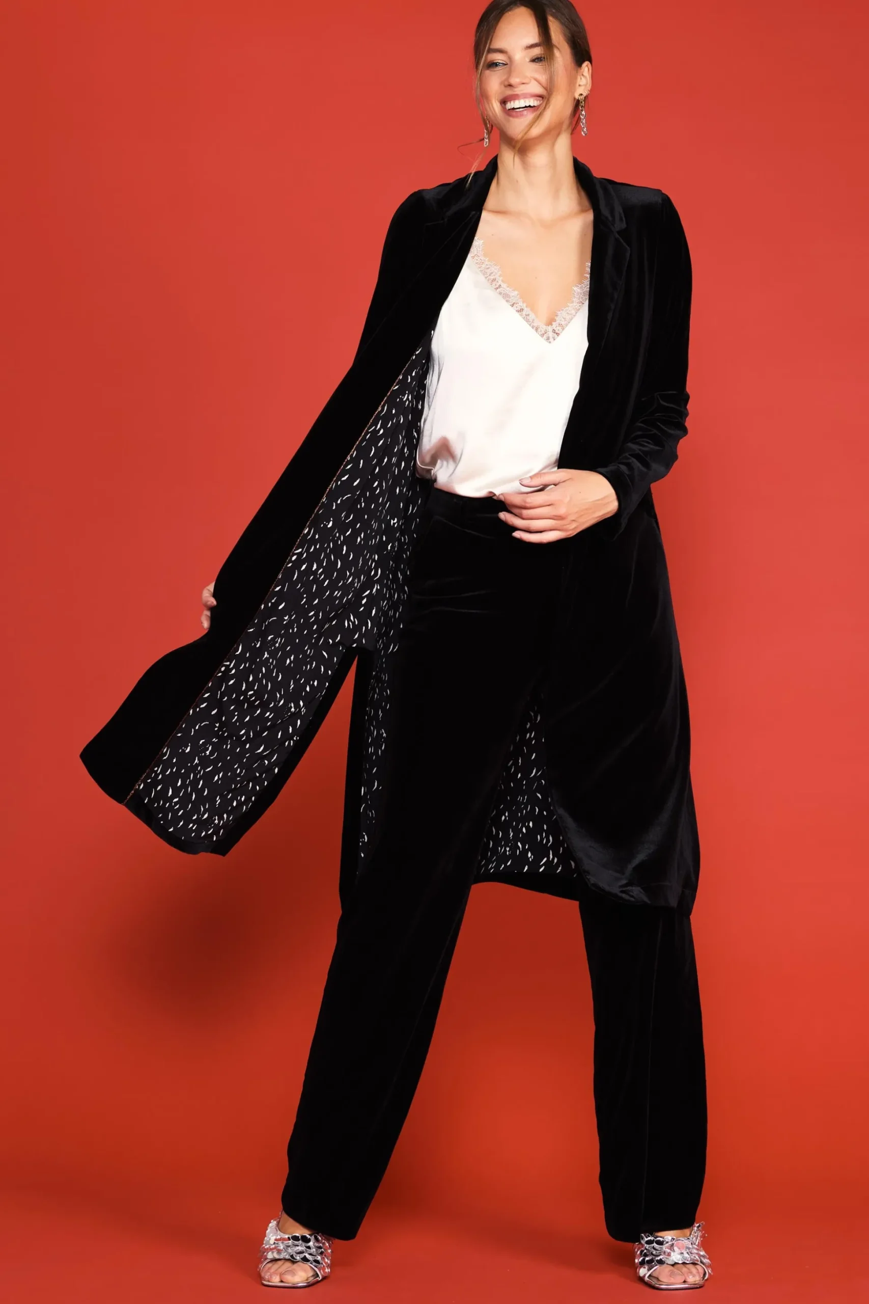 Velvet Duster Coat