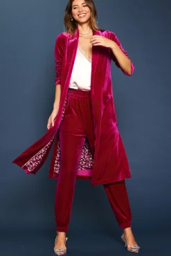 Velvet Duster Coat