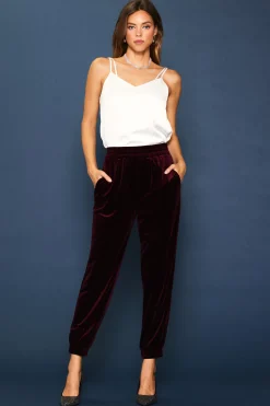 Velvet Jogger Pants