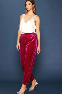Velvet Jogger Pants
