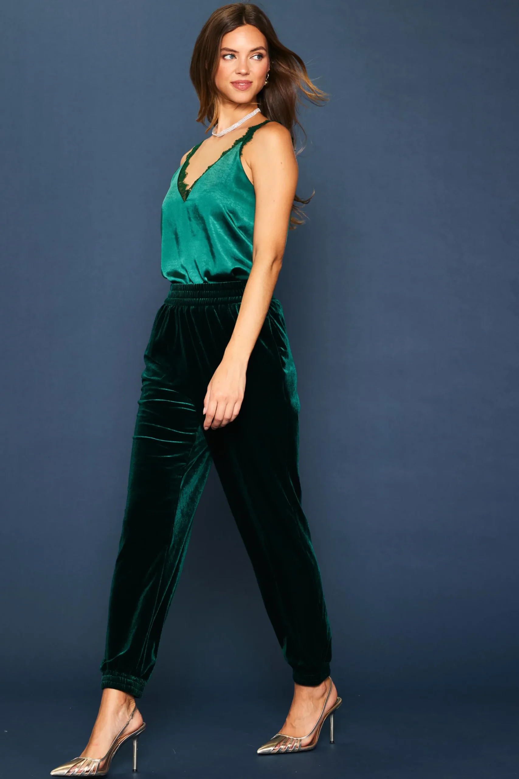 Velvet Jogger Pants