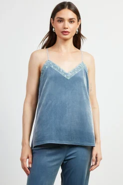 Velvet Lace Detail Cami
