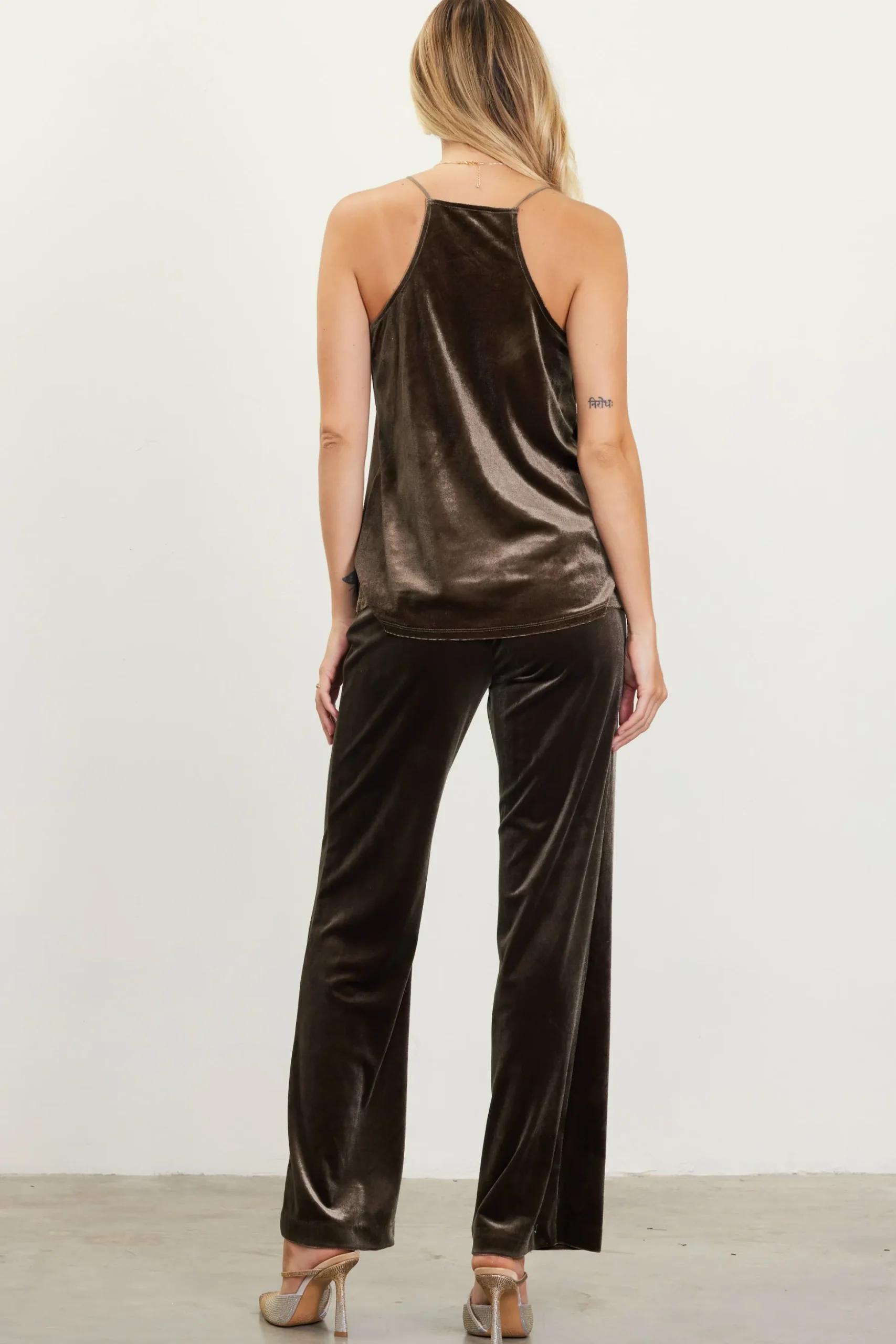 Velvet Lace Detail Cami