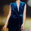 Velvet Vest with Self Tie