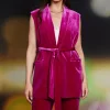 Velvet Vest with Self Tie