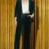 Velvet Wide Leg Pants