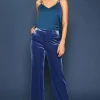 Velvet Wide Leg Pants