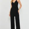 Waist Tie Detail Sleeveless Jumpsuit