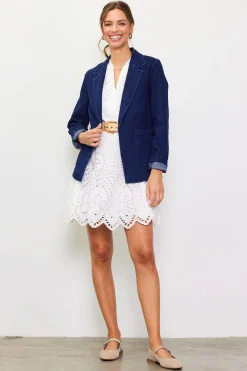 Washed Denim Blazer
