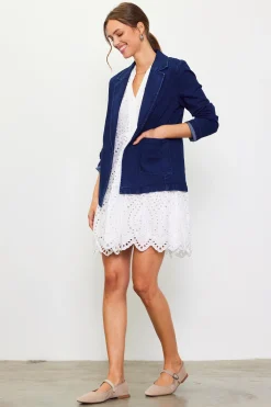 Washed Denim Blazer
